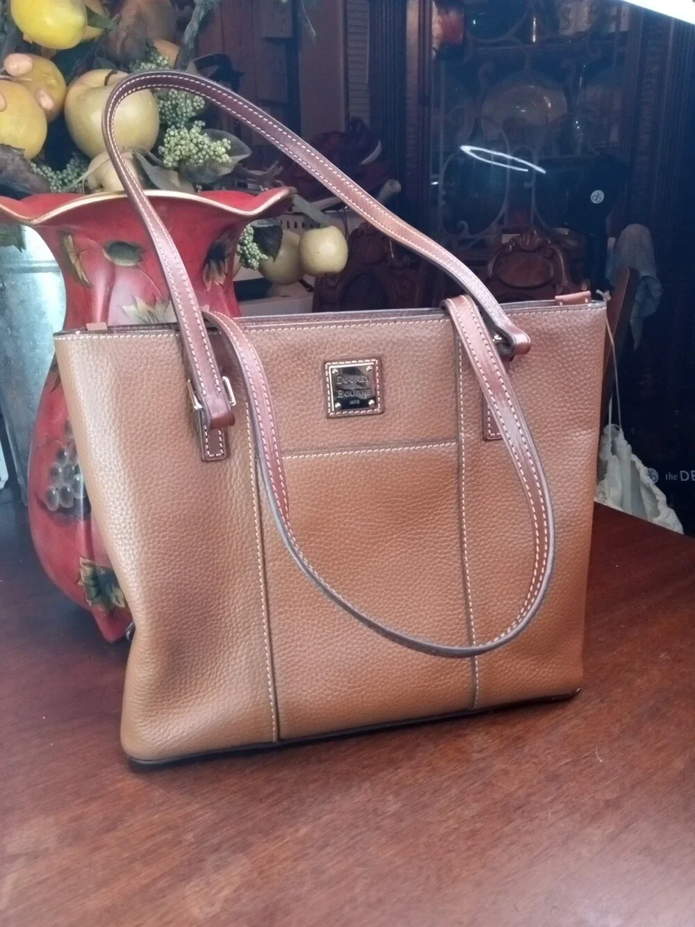 DOONEY & BOURKE Pebble Grain Small Lexington Shopper Bag in Brown (B2)